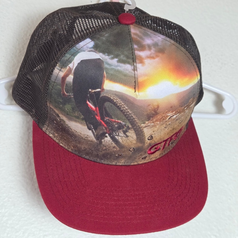 GTFO Mountain Bike Trucker Hat Mesh Snapback Scenic Outdoor Cycling Cap Adult - Picture 3 of 7